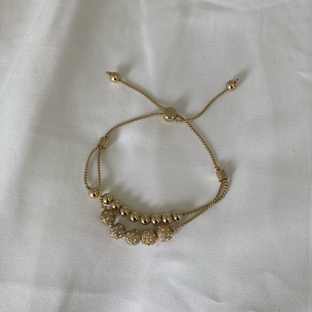 Gold beaded bracelet